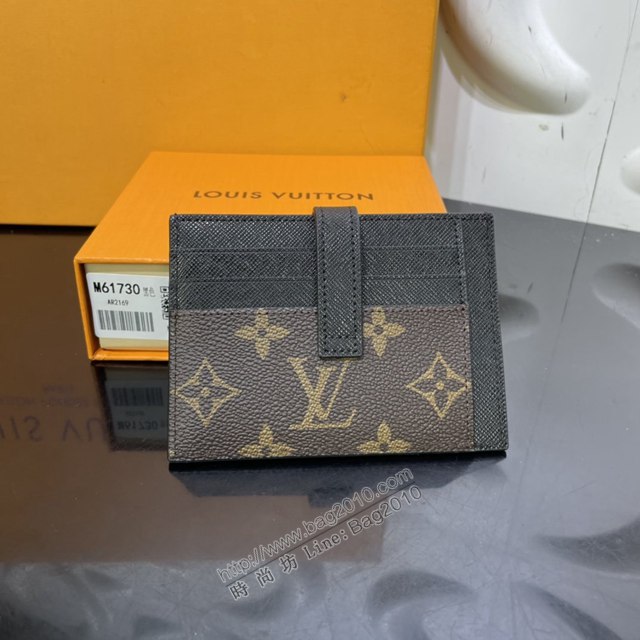 LV專櫃新款卡包 路易威登MONOGRAN多功能拉鏈卡夾 M61730 LV老花拼色信用卡包名片夾  ydh4373
